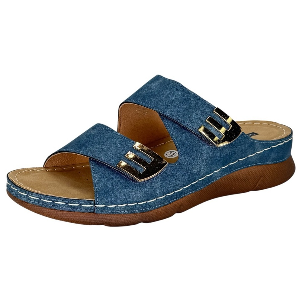 Good Choice Gretchen Navy Womens Sandals Size 7.5M - Picture 3 of 12